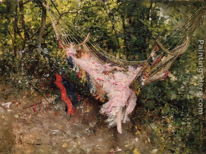 Giovanni Boldini The Hammock